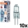 10er-Set Backofenlampe HALOSTAR G4, 20 W, 12 V, 2700 K - Osram