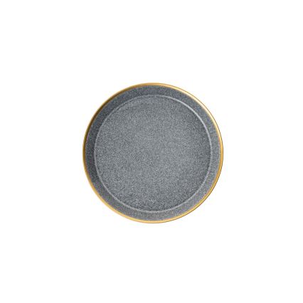 16-teiliges Geschirrset Anthrazit/Gold, Porzellan