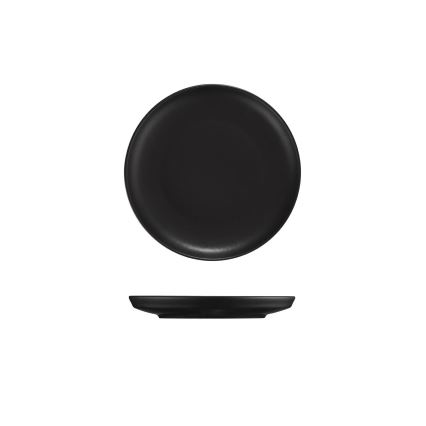 16-teiliges Geschirrset, schwarz/Porzellan