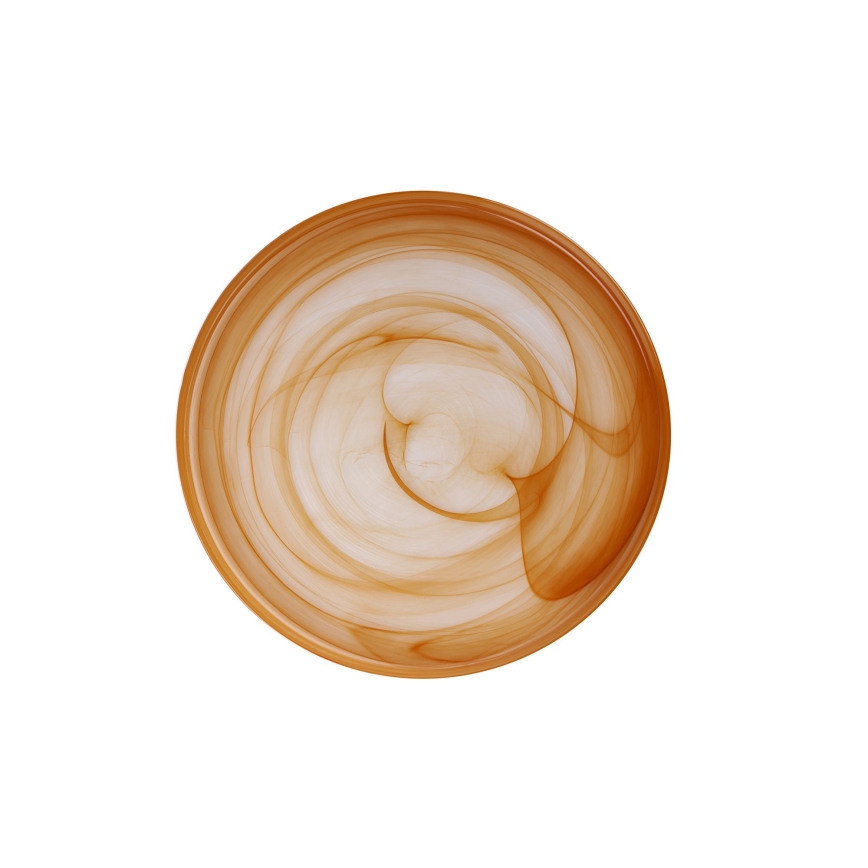 18-teiliges Essservice, orange/Glas