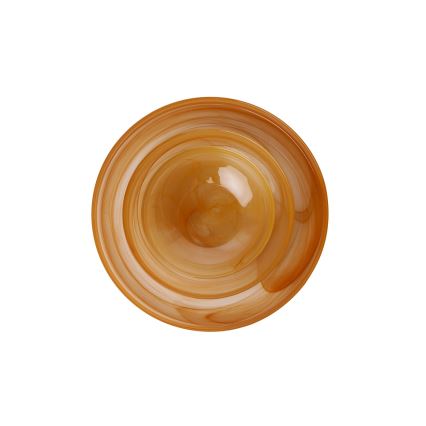 18-teiliges Essservice, orange/Glas