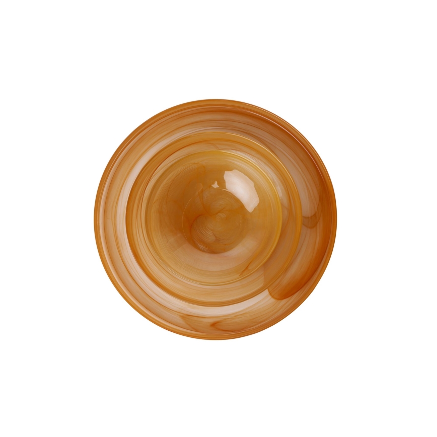 18-teiliges Essservice, orange/Glas