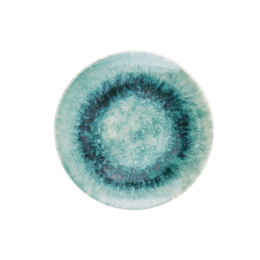 18-teiliges Geschirrset, blau, Porzellan