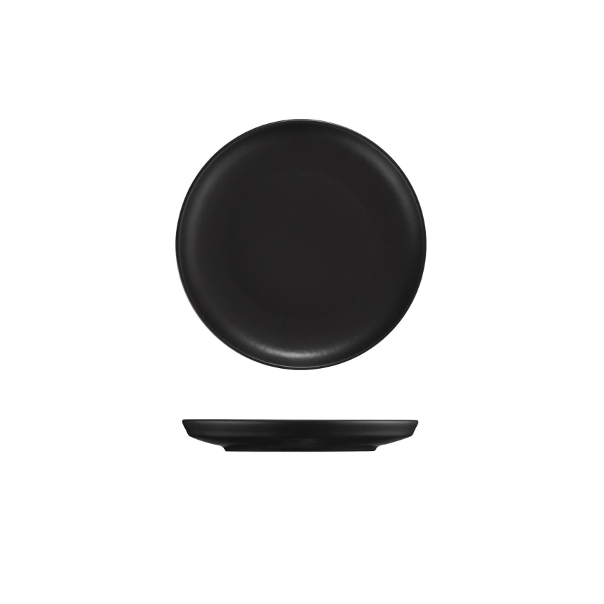 18-teiliges Geschirrset schwarz/Porzellan