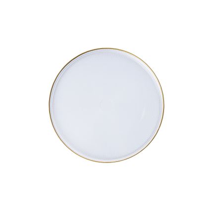 18-teiliges Set aus Glas, transparent/gold