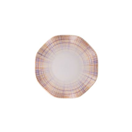 24-teiliges Essservice, orange/Porzellan