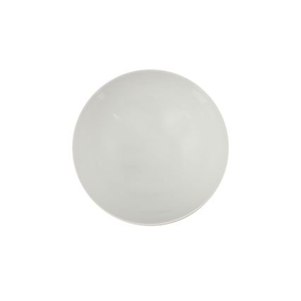 24-teiliges Geschirrset aus Porzellan, weiß/blau