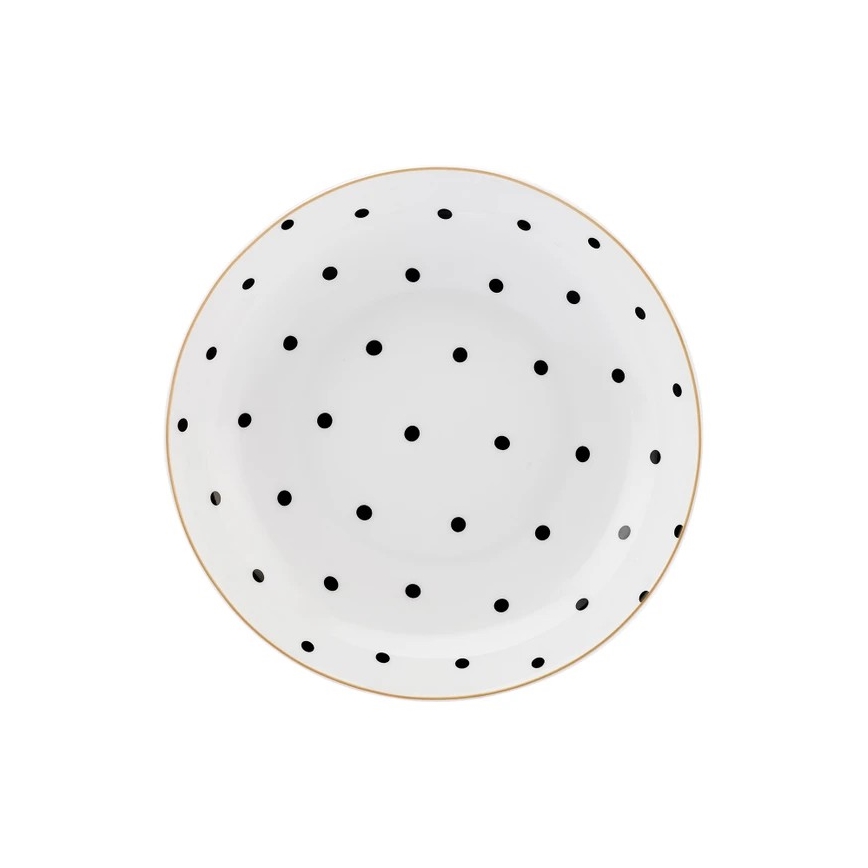 24-teiliges Geschirrset mehrfarbig/Porzellan