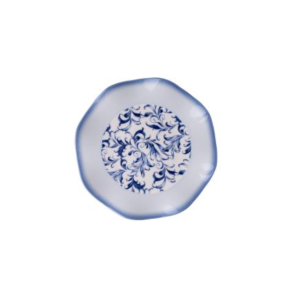 24-teiliges Speiseservice aus Porzellan, blau