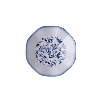 24-teiliges Speiseservice aus Porzellan, blau