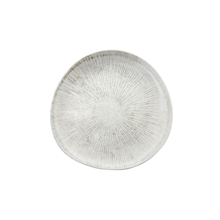 24-teiliges Tafelservice grau/Porzellan