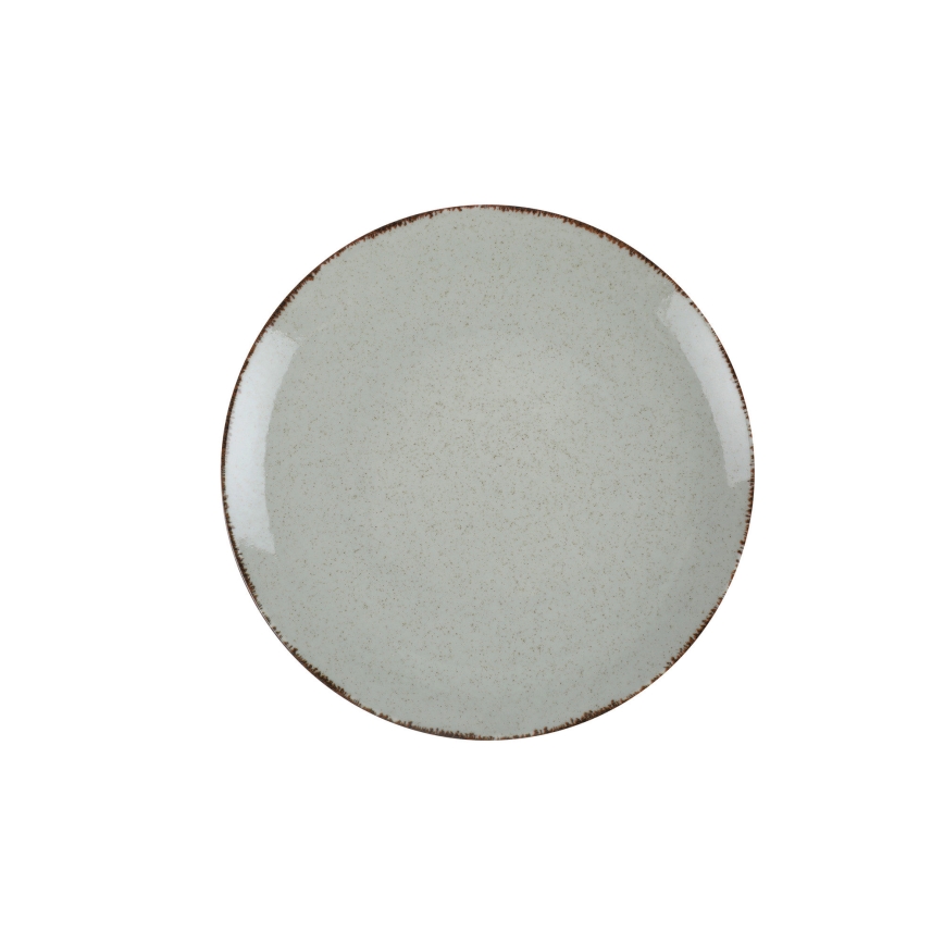 24-teiliges Tafelservice, grün/Porzellan