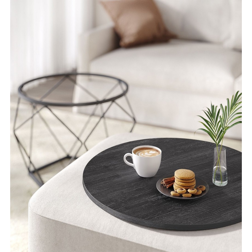 2er-Set Couchtische TALIA, schwarz