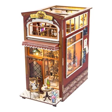 2Kids Toys - 3D Puzzle LED Buchstütze Café 2xAAA