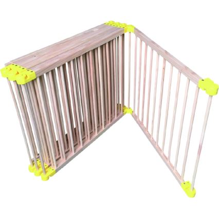 2Kids Toys - Kinder-Holzlaufgitter XXL 210x210 cm beige