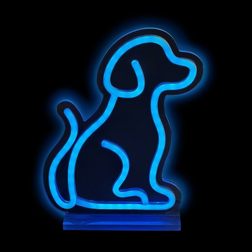 2Kids Toys - LED Neon Tischdekoration LED/5W/USB Hund