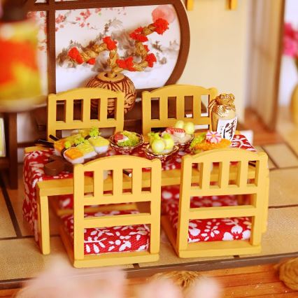 2Kids Toys - Miniatur des Hauses Prunkvolle Sakura-Villa 2xAAA