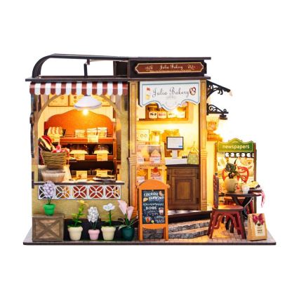 2Kids Toys - Miniatur des Hauses Juliinos Bäckerei 2xAAA