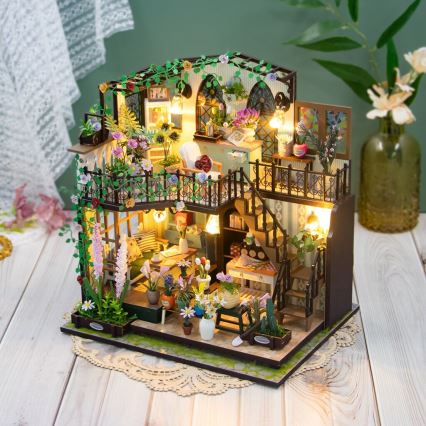 2Kids Toys - Miniatur des Darcyin Blumenhauses 2xAAA
