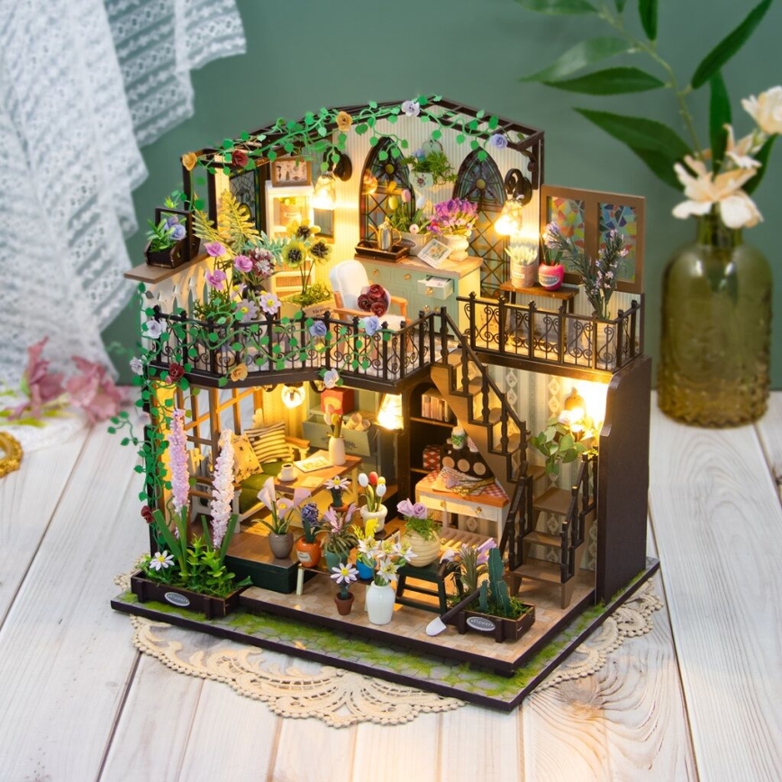 2Kids Toys - Miniatur des Darcyin Blumenhauses 2xAAA
