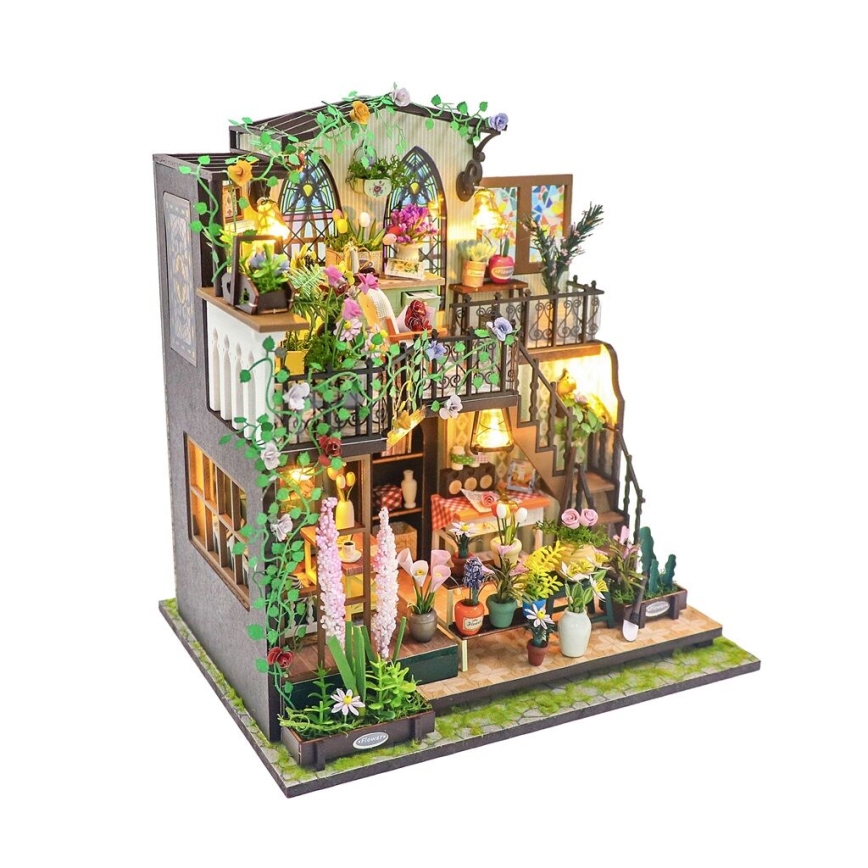 2Kids Toys - Miniatur des Darcyin Blumenhauses 2xAAA