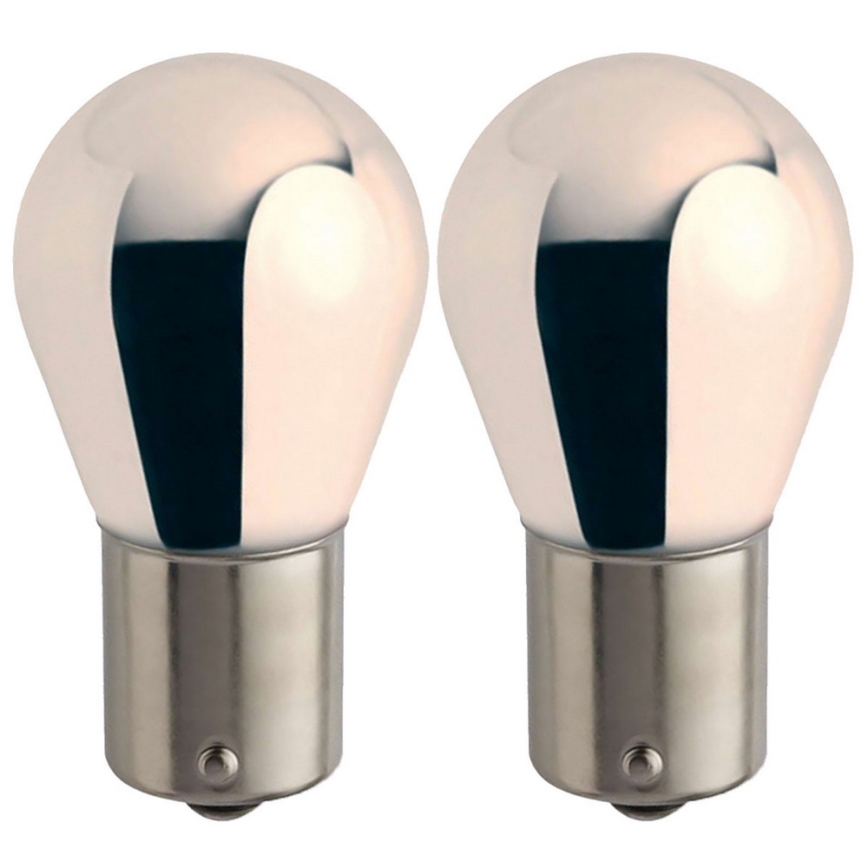 SET 2x Auto-Glühlampe Philips SILVER VISION 12496SVB2 PY21W BAU15s/21W/12V