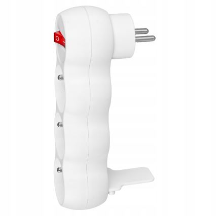 3-fache Steckdosenleiste mit Schalter