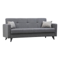 3-Sitzer-Schlafsofa KORFU, dunkelgrau