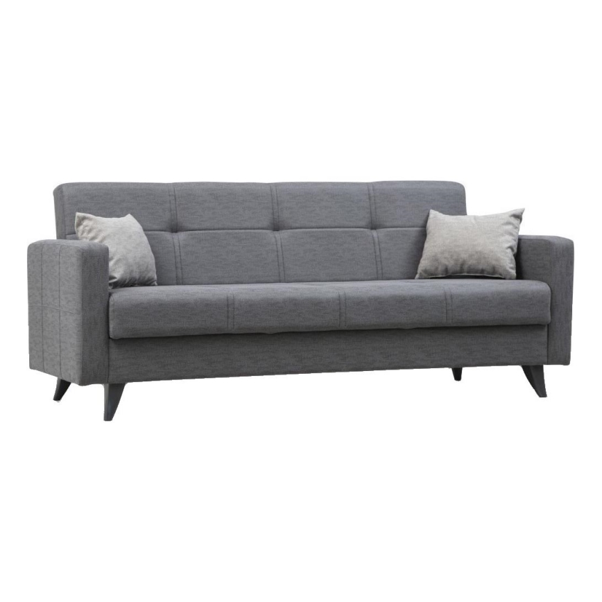 3-Sitzer-Schlafsofa KORFU, dunkelgrau