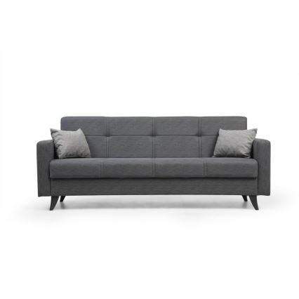 3-Sitzer-Schlafsofa KORFU, dunkelgrau