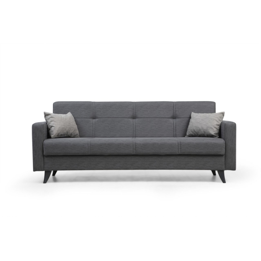 3-Sitzer-Schlafsofa KORFU, dunkelgrau