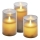 3er-Set LED-Kerzen, Betrieb mit 6×AA-Batterien