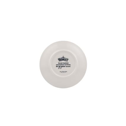 4-teiliges Ess-Set, schwarz/weiß, Porzellan