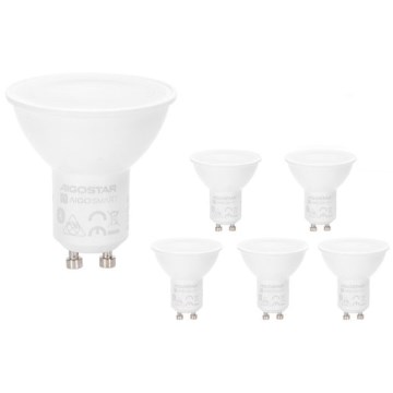 6er-Set dimmbare LED RGBW-Reflektorlampen MESH GU10/6,5W/230V 2700-6500K + Fernbedienung - Aigostar