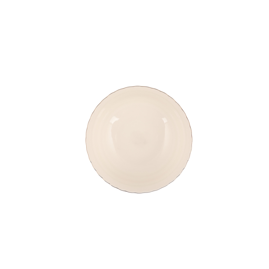 83-teiliges Geschirrset, weiß/kupfer, Porzellan