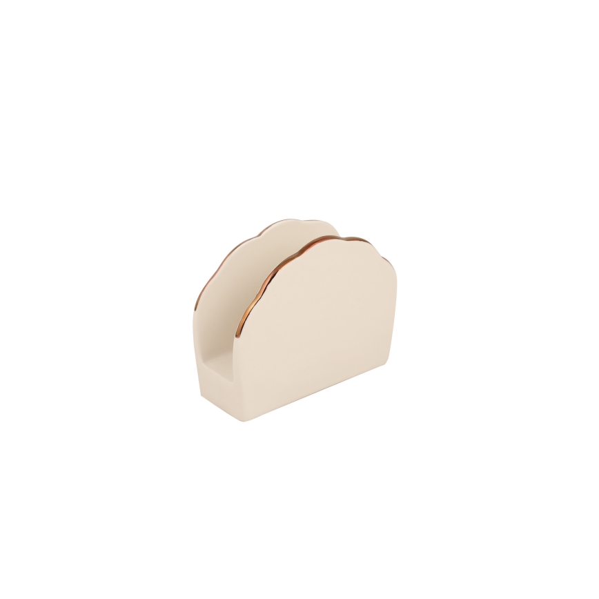 83-teiliges Geschirrset, weiß/kupfer, Porzellan