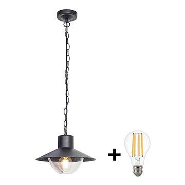 Brilagi - LED-Pendelleuchte für den Außenbereich VEERLE 1xE27/60W/230V IP44