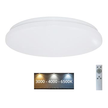 Brilagi - Dimmbare LED-Deckenleuchte OPAL LED/24W/230V 3000/4000/6500K + Fernbedienung