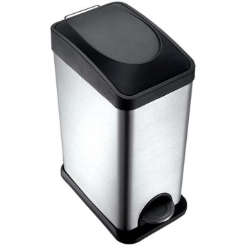 Abfalleimer 15 l schwarz/Edelstahl