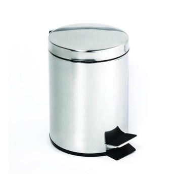 Abfalleimer 30x45 cm, Edelstahl/silber