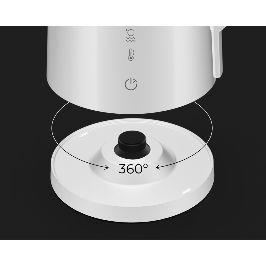 AENO - Intelligenter Wasserkocher mit LED-Display 1,7 l 2200W/230V weiß
