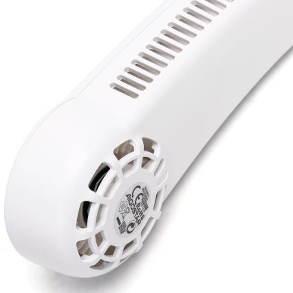 Aigostar - Aufladbarer Nackenventilator 4W/5V 2000mAh weiß