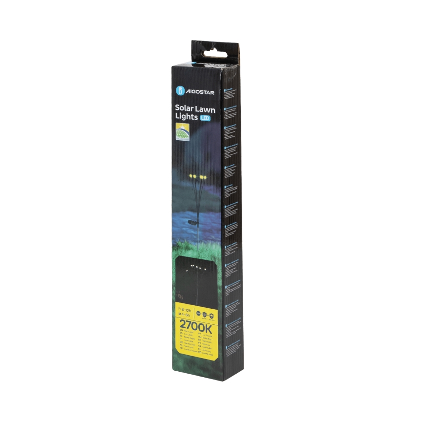 Aigostar - Dekorative LED-Solarleuchte LED/0,04W/1,2V 68,5cm 300 mAh 2700K IP44