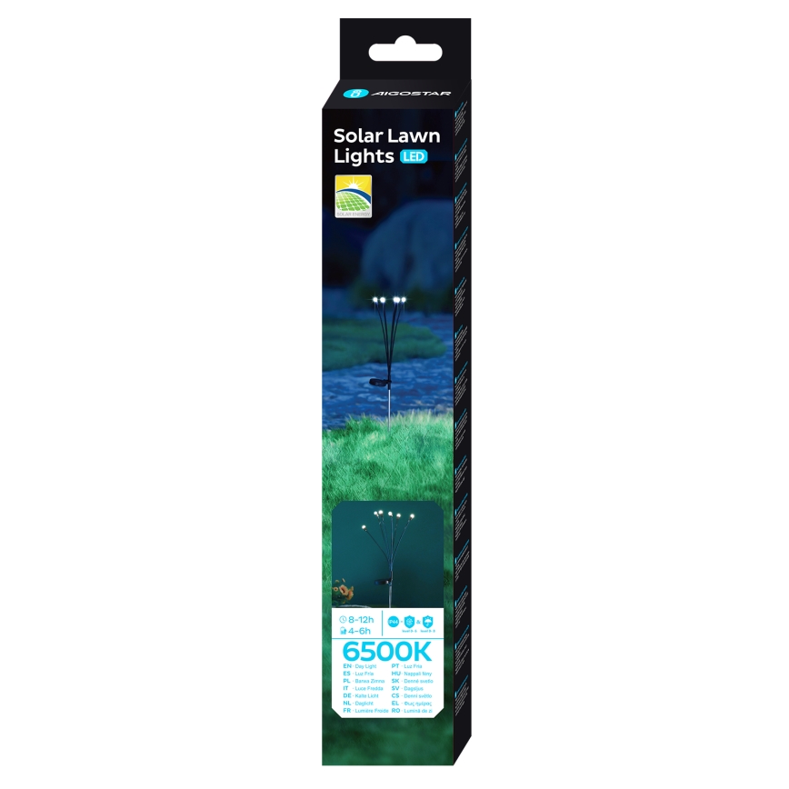 Aigostar - Dekorative LED-Solarleuchte LED/0,04W/1,2V 68,5cm 6500K IP44 300 mAh