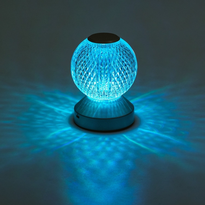 Aigostar - Dimmbare aufladbare LED-RGB-Tischleuchte LED/1W/5V 1800mAh 13,5 cm + Fernbedienung