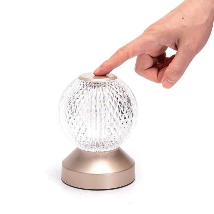 Aigostar - Dimmbare aufladbare LED-RGB-Tischleuchte LED/1W/5V 1800mAh 13,5 cm + Fernbedienung
