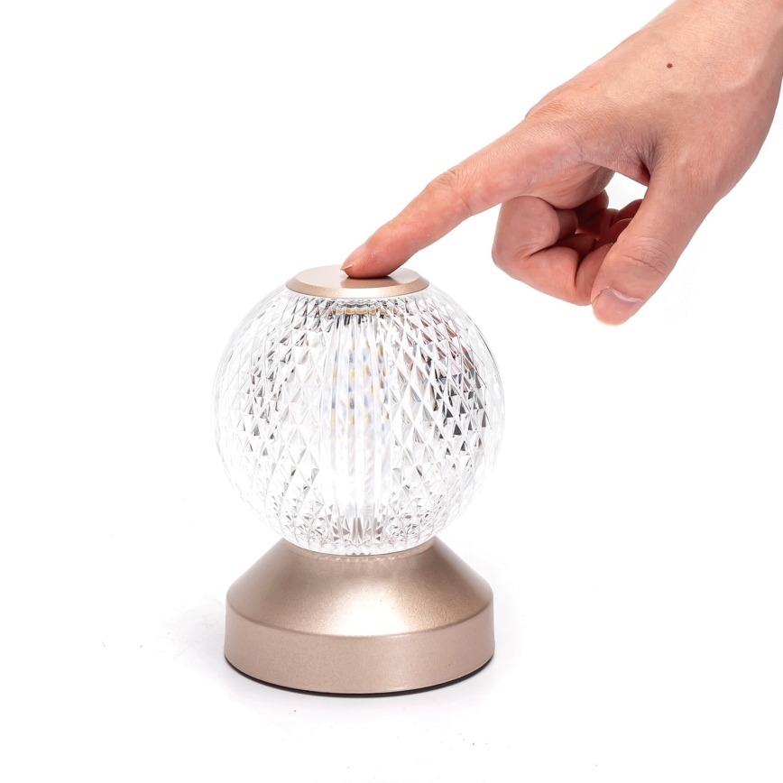 Aigostar - Dimmbare aufladbare LED-RGB-Tischleuchte LED/1W/5V 1800mAh 13,5 cm + Fernbedienung