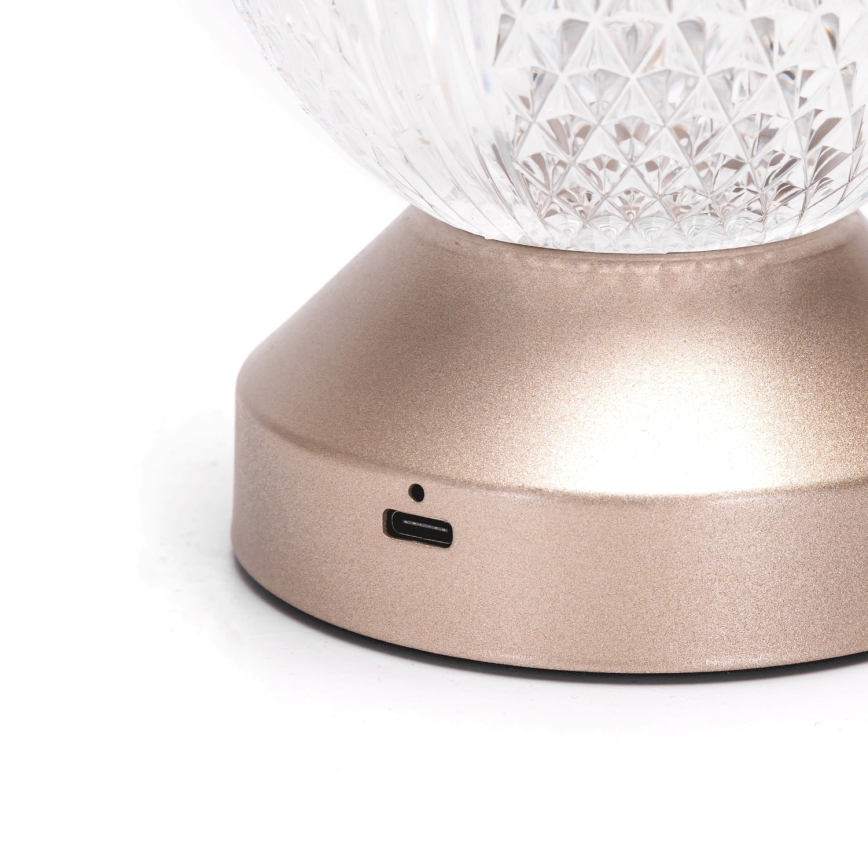 Aigostar - Dimmbare aufladbare LED-RGB-Tischleuchte LED/1W/5V 1800mAh 13,5 cm + Fernbedienung