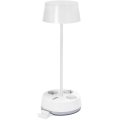 Aigostar - Dimmbare LED Tischlampe mit Steckdosen und USB LED/4,6W/230V 3000/4000/6500K weiß