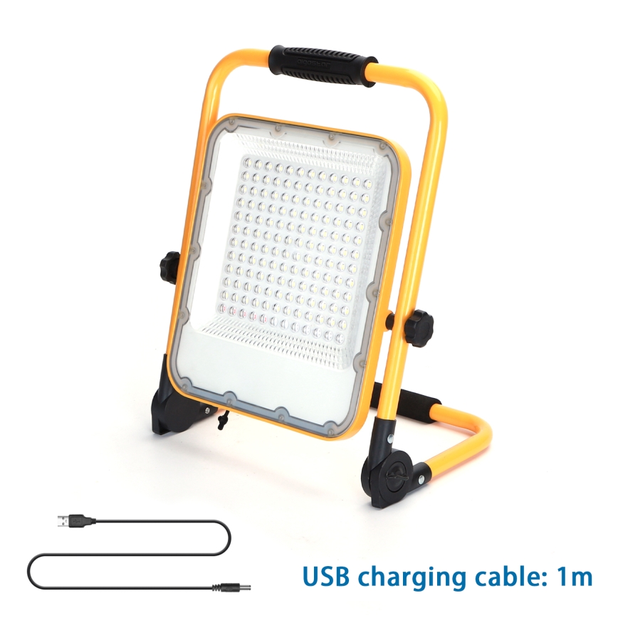 Aigostar - Dimmbarer, aufladbarer LED-Strahler LED/100W/5V 6500K IP65 15000 mAh